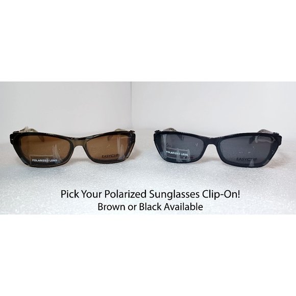 Kids EasyClip Brown Orange Tortoise Frames Green Camo Interior w/ Sunglasses - Picture 10 of 12